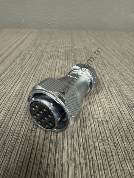 WEIPU WY24K12TE1 12 Pin IP67 Metal Kasa Bayonet Kablo Tipi Dişi Su Geçirmez Konnektör