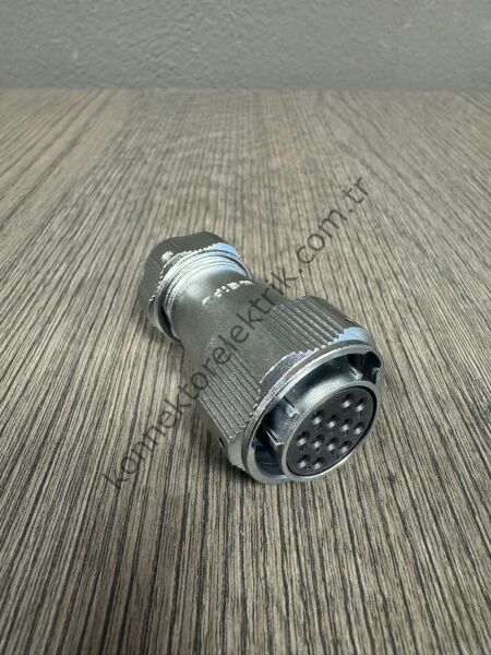WEIPU WY24K12TE1 12 Pin IP67 Metal Kasa Bayonet Kablo Tipi Dişi Su Geçirmez Konnektör