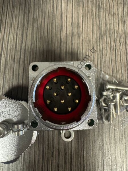 WEIPU WY24J12Z1 12 Pin IP67 Metal Kasa Bayonet Panel Tipi Erkek Su Geçirmez Konnektör