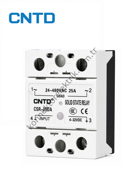 CNTD CSR-25DA DC Giriş-AC Çıkış 1Faz Solid State Röle