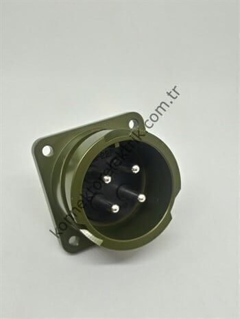 KUKDONG KDB02E 24-22P 4 Pin Metal Kasa Bayonet Panel Tipi Erkek Askeri Konnektör