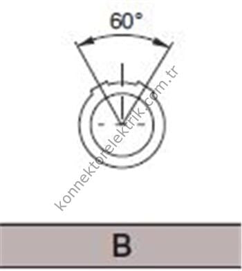 PKB.M1.0GL.LG 10 Pinli Panel Tipi Dişi Konnektör