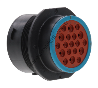 HDP24-24-19PE 19(13+6) PİNLİ PANEL TİPİ ERKEK KONNEKTÖR