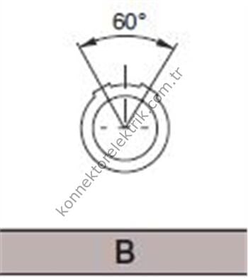 PKB.M1.4GL.LG 14 Pinli Panel Tipi Dişi Konnektör