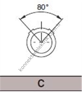 LEMO PKC.M0.3GL.LG 3 Pin Plastik Kasa Panel Tipi Dişi Medikal Konnektör