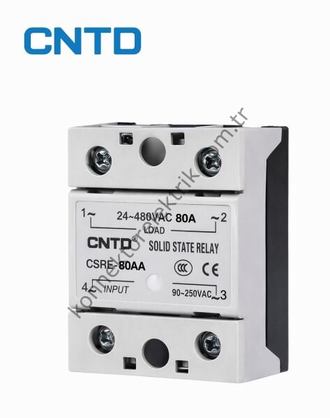 CNTD CSRE-80AA SSR AC Giriş-AC Çıkış 1Faz Solid State Röle