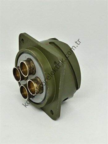 KUKDONG KDB02E 36-5P 4 Pin Metal Kasa Bayonet Panel Tipi Erkek Askeri Konnektör