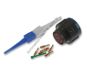 Q&S D38999/26WD5PN (MIL-DTL) 5 Pin Kablo Tipi Erkek Askeri Konnektör
