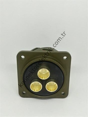 KUKDONG KDB02E 36-4P 3 Pin Metal Kasa Bayonet Panel Tipi Erkek Askeri Konnektör