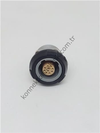 LEMO PKC.M1.0GL.LG 10 Pinli Plastik Kasa Panel Tipi Dişi Medikal Konnektör