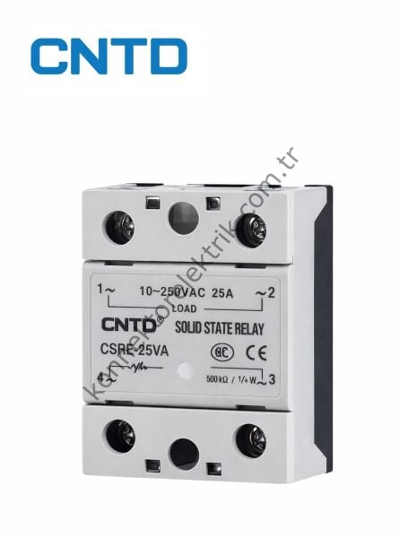 CNTD CSRE-25VA Ohm-AC 1Kutuplu SSR Giriş: 500 Kohm-1/4W Çıkış: 10-250V AC