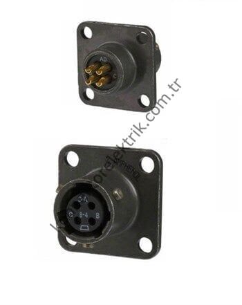 MS3112E 8-4S Shell Panel Tipi Askeri Konnektör