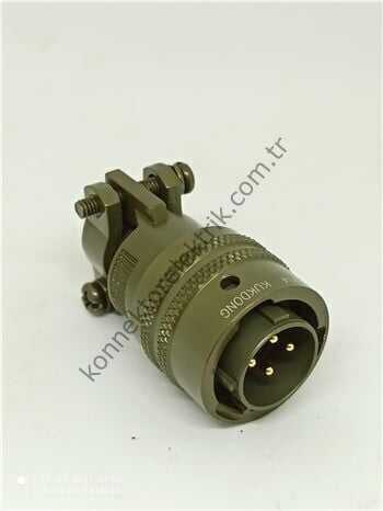 KUKDONG MS3116F 12-4P 4 Pin Metal Kasa Shell Kablo Tipi Askeri Konnektör