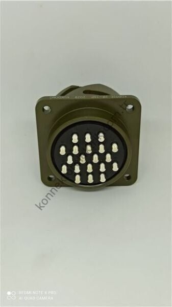 HZ CONNECTORS KDB02E 28-16P 20 Pin Metal Kasa Bayonet Panel Tipi Erkek Askeri Konnektör