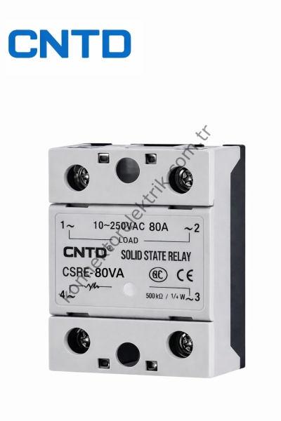 CNTD CSRE-80VA Ohm-AC 1Kutuplu SSR Giriş: 500 Kohm-1/4W Çıkış: 10-250V AC