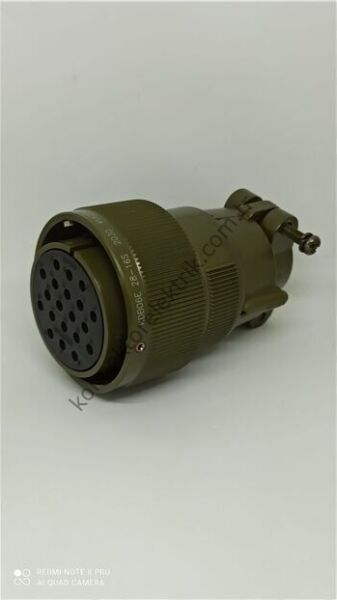 HZ CONNECTORS KDB06E 28-16S 20 Pin Metal Kasa Bayonet Kablo Tipi Dişi Askeri Konnektör