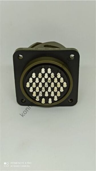 KUKDONG KDB02E 28-15P 35 Pin Metal Kasa Bayonet Panel Tipi Erkek Askeri Konnektör