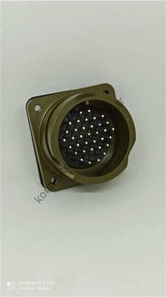 KUKDONG KDB02E 28-15P 35 Pin Metal Kasa Bayonet Panel Tipi Erkek Askeri Konnektör