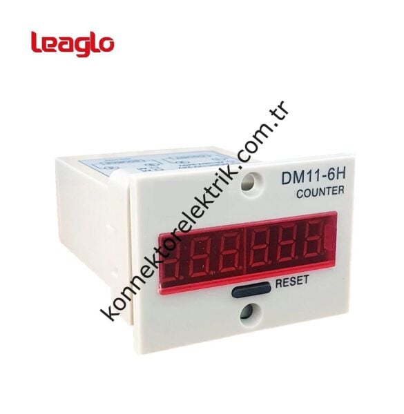 LEAGLO DM11-6H-024DC-NPN 6 Hane Resetli Dijital Sayıcı