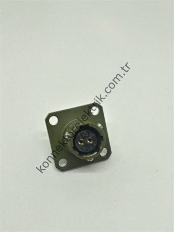 KUKDONG MS3112E 8-2S 2 Pin Metal Kasa Shell Panel Tipi Askeri Konnektör