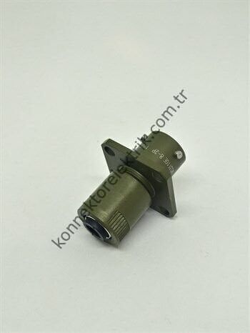 KUKDONG MS3110F 8-2P 2 Pin Shell Bayonet Panel Tipi Erkek Askeri Konnektör