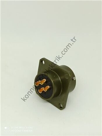 KUKDONG MS3112E 12-4S 4 Pin Metal Kasa Shell Panel Tipi Askeri Konnektör
