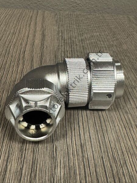 WEIPU WY32J19TU 19 Pin IP67 Metal Kasa 90° Açılı Kablo Tipi Erkek Su Geçirmez Konnektör