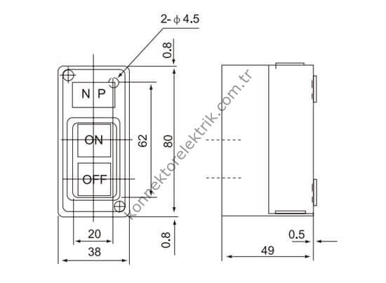 CNTD CBSP-315 Serisi Kutulu Tek Faz Şalterler