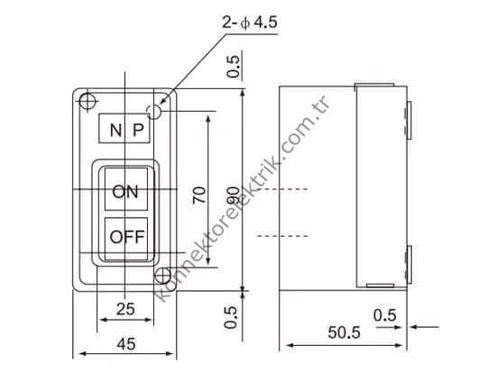 CNTD CBSP-330 Serisi Kutulu Tek Faz Şalterler