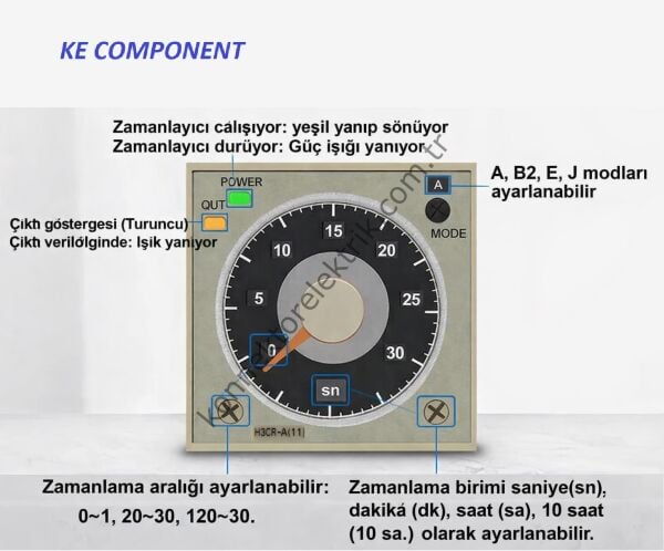 LEAGLO H3CR-A11 11 Pinli Zaman Rölesi ( OMRON H3CR-A11 Muadili )