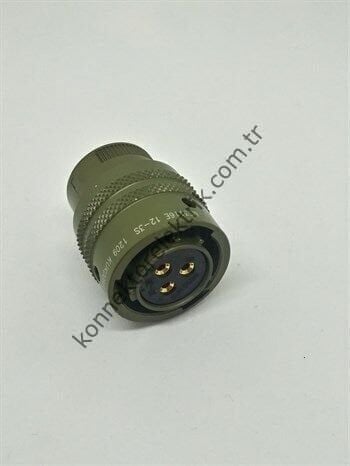 KUKDONG MS3116F 12-3S 3 Pin Metal Kasa Shell Kablo Tipi Askeri Konnektör