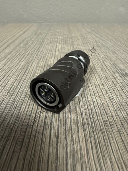 WEIPU WK16K4TE1 4 Pin IP68 Metal Kasa Kablo Tipi Dişi Su Geçirmez Konnektör