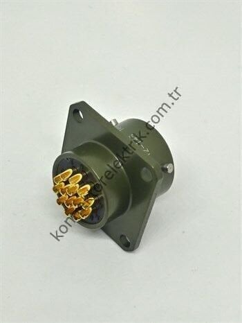 KUKDONG MS3112E 12-14S 14 Pin Metal Kasa Shell Panel Tipi Askeri Konnektör