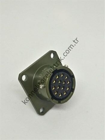 KUKDONG MS3112E 12-14S 14 Pin Metal Kasa Shell Panel Tipi Askeri Konnektör