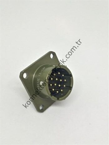 KUKDONG MS3112E 12-14P 14 Pin Metal Kasa Shell Panel Tipi Askeri Konnektör