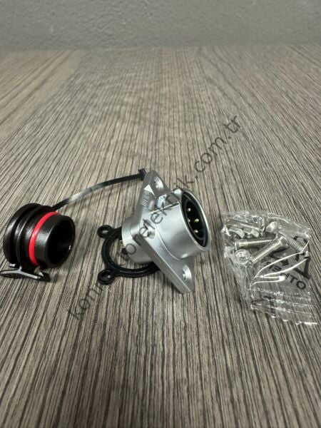 WEIPU WK16J4Z1 4 Pin IP68 Metal Kasa Panel Tipi Erkek Su Geçirmez Konnektör
