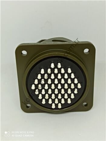 KUKDONG KDB02E 36-10P 48 Pin Metal Kasa Bayonet Panel Tipi Erkek Askeri Konnektör