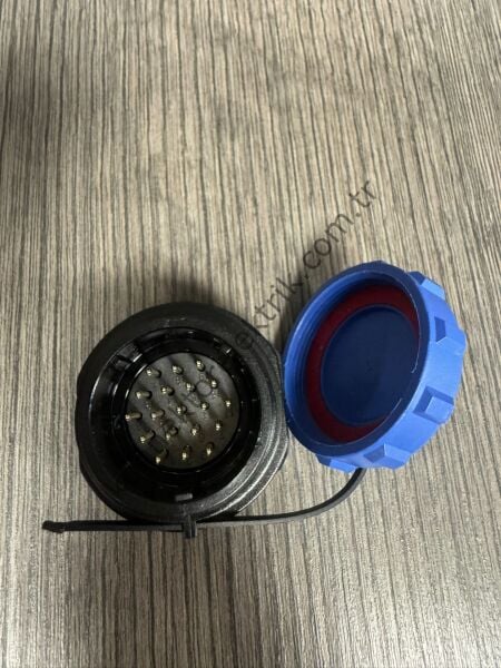WEIPU SP2512/P19 19 Pin IP68 Plastik Kasa Panel Tipi Erkek Su Geçirmez Konnektör