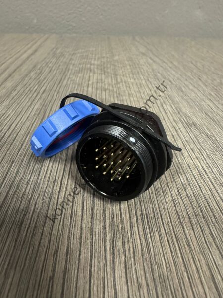 WEIPU SP2512/P19 19 Pin IP68 Plastik Kasa Panel Tipi Erkek Su Geçirmez Konnektör