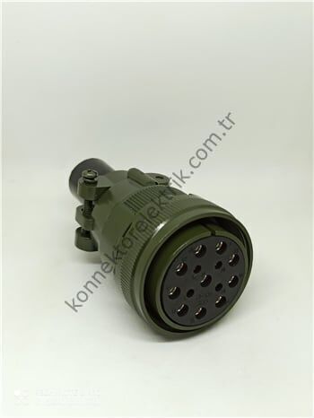 KUKDONG MS3106F 28-20S 14 Pin (10+4) Metal Kasa Kablo Tipi Dişi Askeri Konnektör