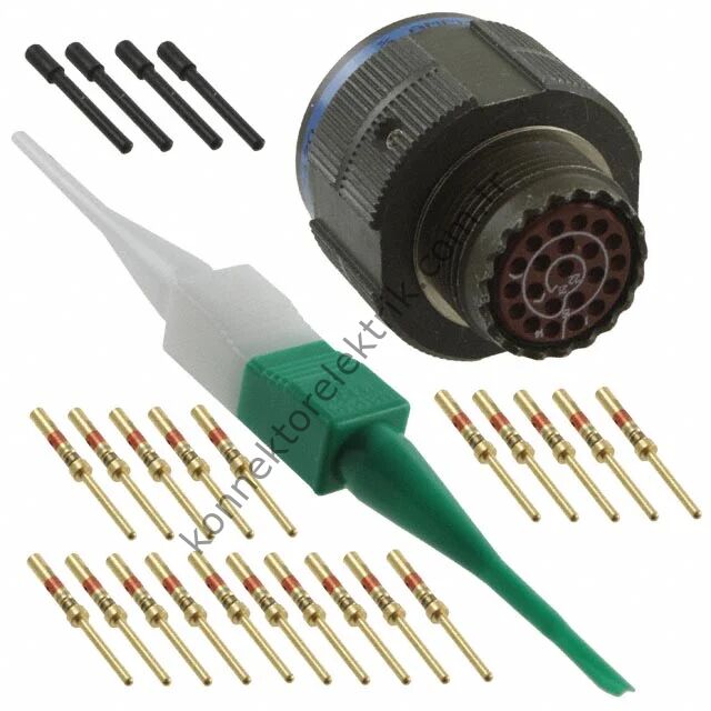 Q&S D38999/26WC35PN (MIL-DTL) 22 Pin Kablo Tipi Erkek Askeri Konnektör