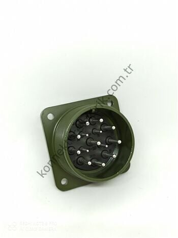 KUKDONG MS3102E 28-20P 14 Pin (10+4) Metal Kasa Panel Tipi Erkek Askeri Konnektör