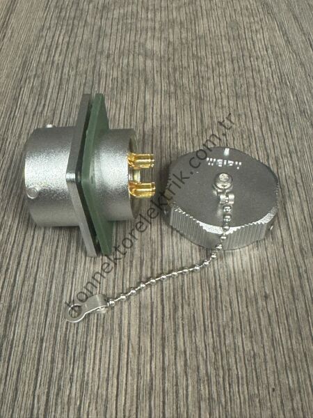 WEIPU WY32K4Z 4 Pin IP67 Metal Kasa Bayonet Panel Tipi Dişi Su Geçirmez Konnektör