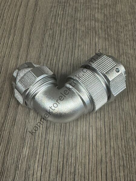 WEIPU WY32J4TU 4 Pin IP67 Metal Kasa 90° Açılı Kablo Tipi Erkek Su Geçirmez Konnektör