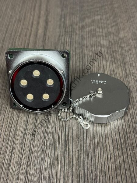 WEIPU WY48K5Z 5 Pin IP67 Metal Kasa Bayonet Panel Tipi Dişi Su Geçirmez Konnektör