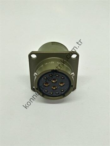 KUKDONG MS3110F 14-12S 12 Pin Metal Kasa Shell Panel Tipi Askeri Konnektör