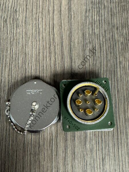WEIPU WY40K9Z 9 Pin IP67 Metal Kasa Bayonet Panel Tipi Dişi Su Geçirmez Konnektör