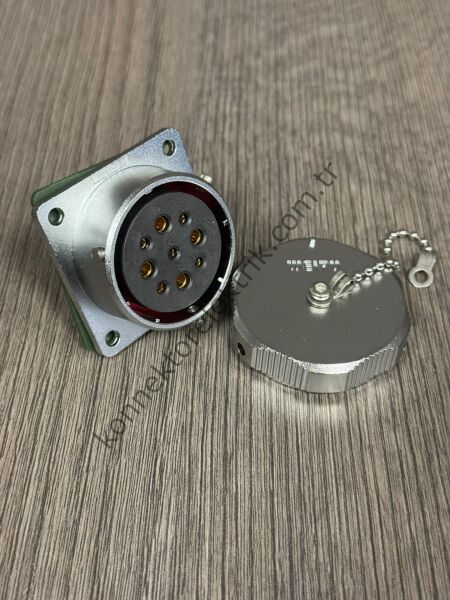 WEIPU WY40K9Z 9 Pin IP67 Metal Kasa Bayonet Panel Tipi Dişi Su Geçirmez Konnektör