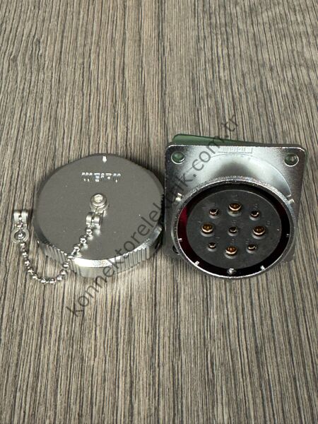 WEIPU WY40K9Z 9 Pin IP67 Metal Kasa Bayonet Panel Tipi Dişi Su Geçirmez Konnektör