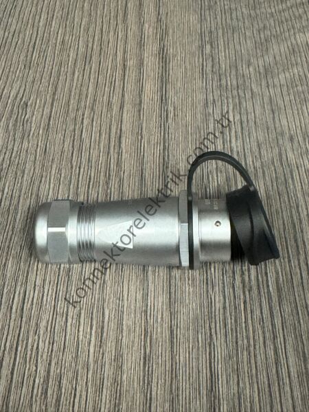 WEIPU SF2011/P4 4 Pin IP67 Metal Kasa Karşıt Kablo Tipi Erkek Su Geçirmez Konnektör